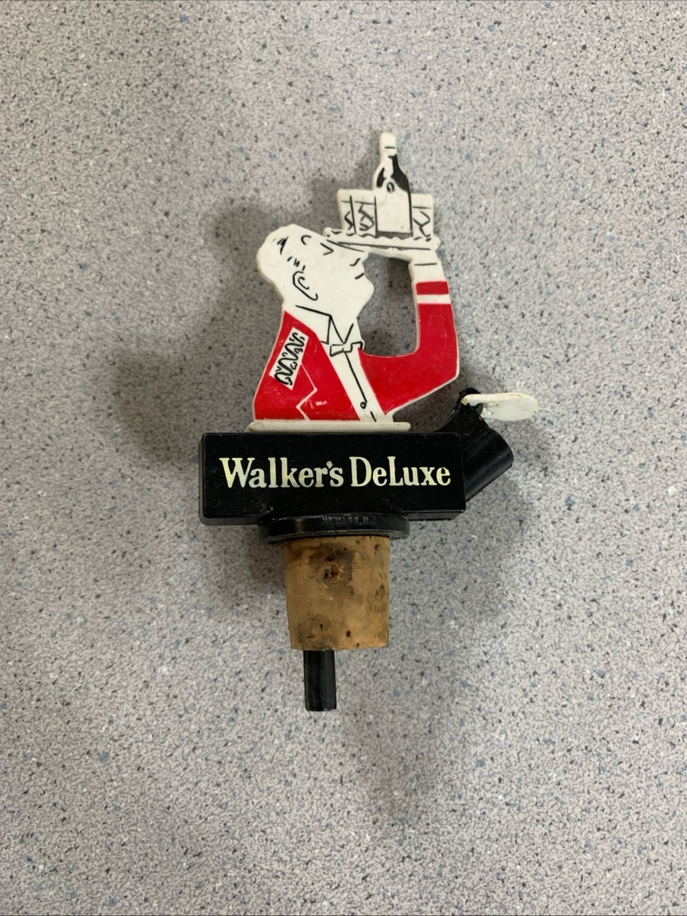 Red & Black Bottle Pourer Wall Decor Accent